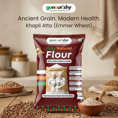 100% Khapli (Emmer) Wheat Flour – 1 Kg - Flour - gonourishy estore