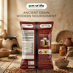 100% Khapli (Emmer) Wheat Flour – 1 Kg - Flour - gonourishy estore