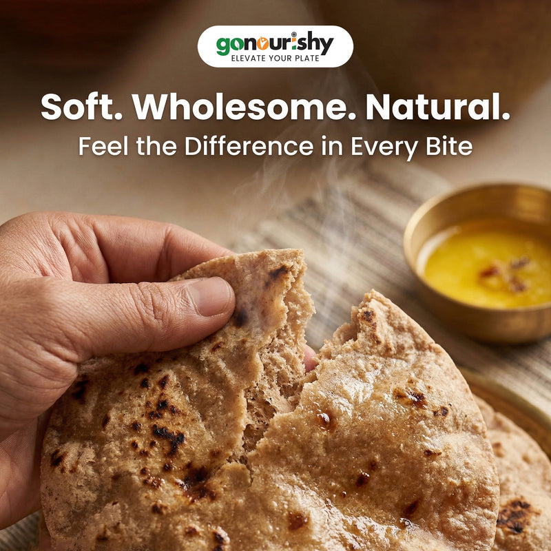 100% Khapli (Emmer) Wheat Flour – 1 Kg - Flour - gonourishy estore