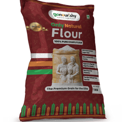 100% Khapli (Emmer) Wheat Flour – 1 Kg - Flour - gonourishy estore