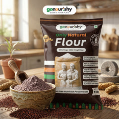 100% Pure Ragi Flour – 1 Kg (Gluten Free) - Flour - gonourishy estore