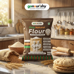 100% Sharbati Flour – 5 Kg - Flour - gonourishy estore