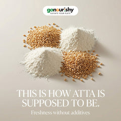 100% Sharbati Flour – 5 Kg - Flour - gonourishy estore