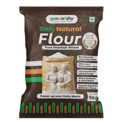 100% Sharbati Flour – 5 Kg - Flour - gonourishy estore