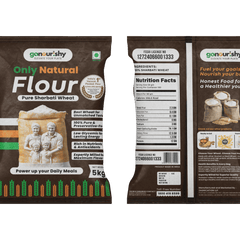 100% Sharbati Flour – 5 Kg - Flour - gonourishy estore