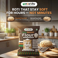 100% Sharbati Flour – 5 Kg - Flour - gonourishy estore