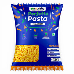 100% Sooji Fusilli Pasta – 400 gm - 100% Sooji - gonourishy estore