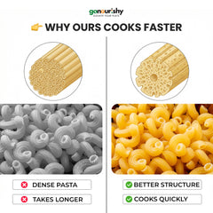 100% Sooji Macaroni Pasta – 450 gm - 100% Sooji - gonourishy estore