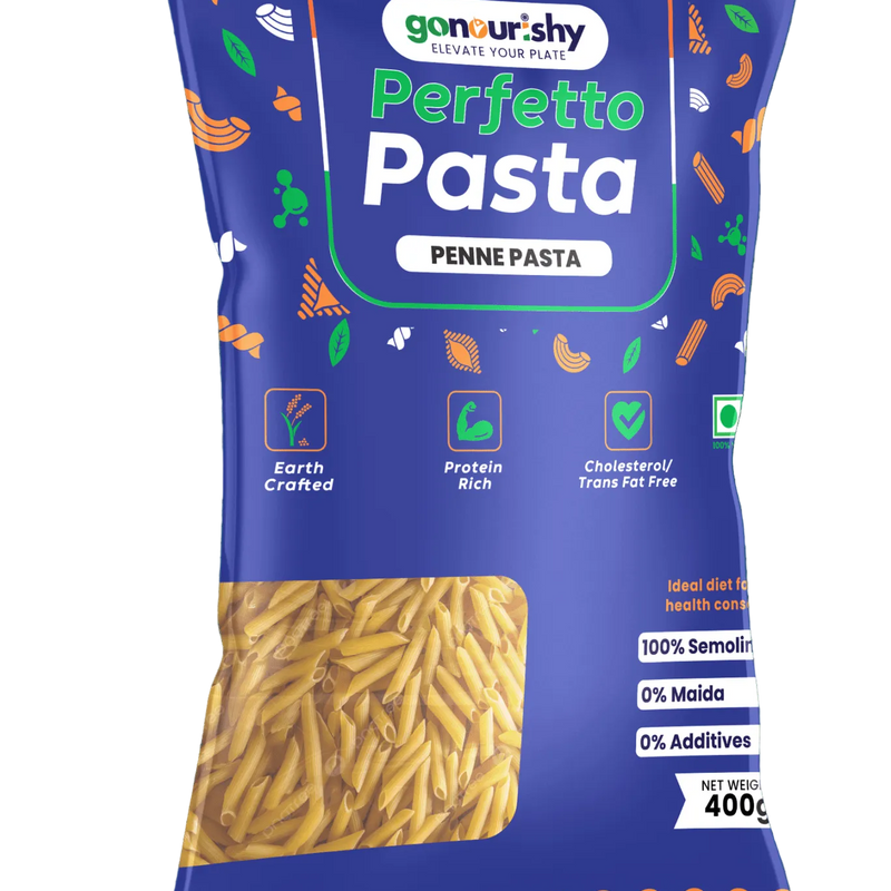 100% Sooji Penne Pasta – 400 gm - 100% Sooji - gonourishy estore
