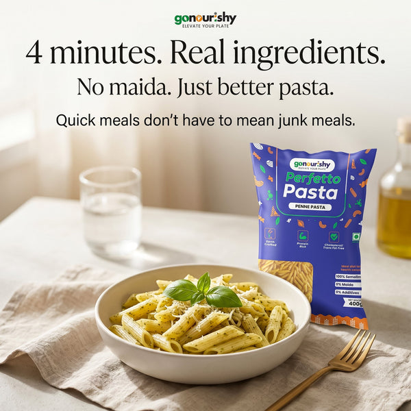 100% Sooji Penne Pasta – 400 gm - 100% Sooji - gonourishy estore