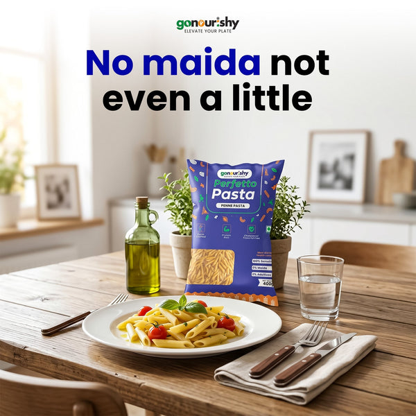 100% Sooji Penne Pasta – 400 gm - 100% Sooji - gonourishy estore