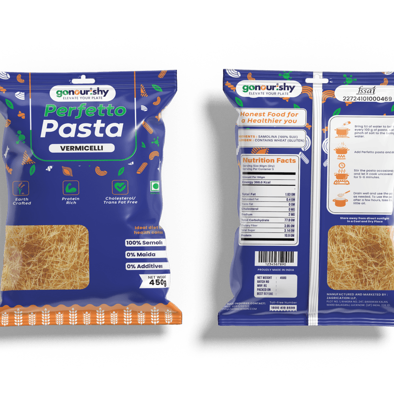 100% Sooji Vermicelli – 450 gm - 100% Sooji - gonourishy estore