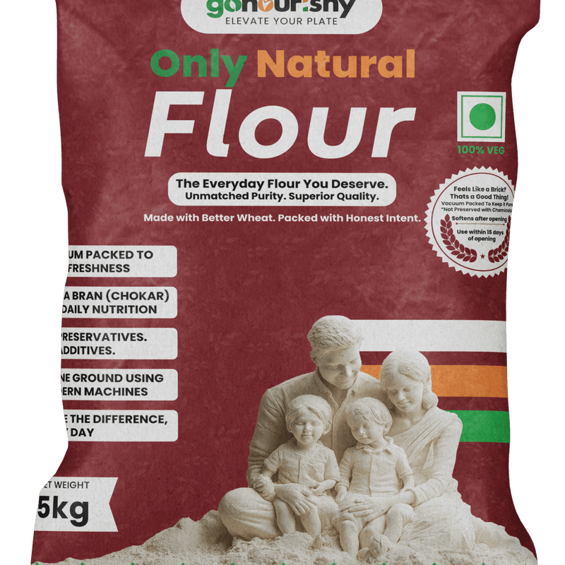 100% Whole Wheat Flour – 5 Kg - Flour - gonourishy estore