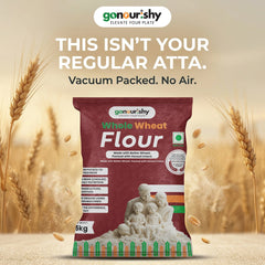 100% Whole Wheat Flour – 5 Kg - Flour - gonourishy estore