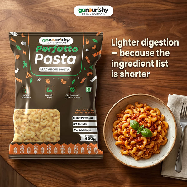 Millet Powered Macaroni Pasta – 500 gm - Millet Powered - gonourishy estore