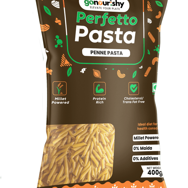 Millet Powered Penne Pasta – 400 gm - Millet Powered - gonourishy estore