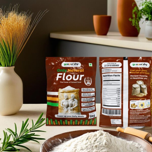 100% Sharbati Flour - 5 Kg - Image 2