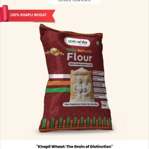 gonourishy 100% khapali aata / flour product image plain backdrop front view