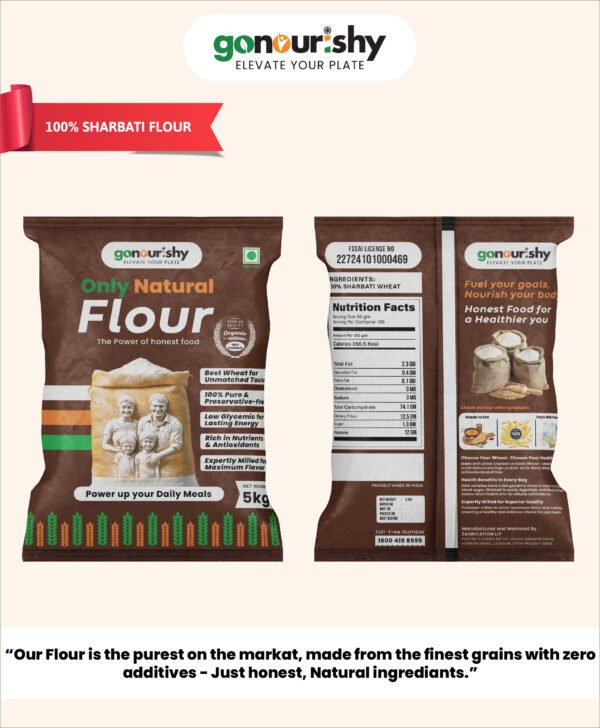 100% Sharbati Flour - 5 Kg - Image 5